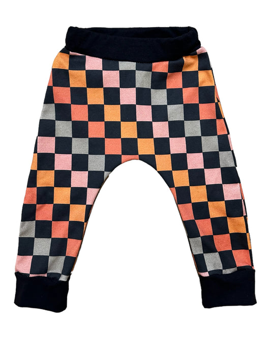 Retro Checker Baby Pants