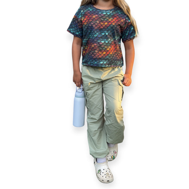 <h2>Rainbow Dragon Cropped Tee $38</h2>