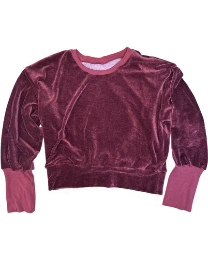 Zinfadel Bamboo Velour Cropped Sweatshirt