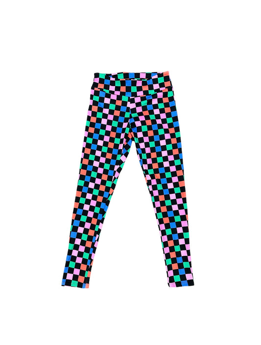 Multi Color Checkerboard Pants