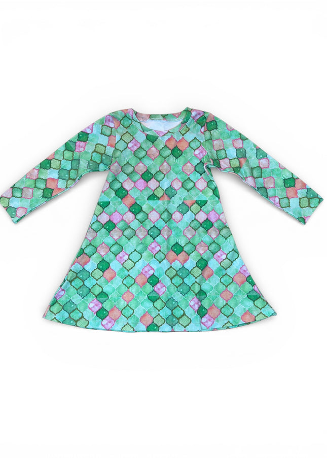 Watercolor Swing Dress