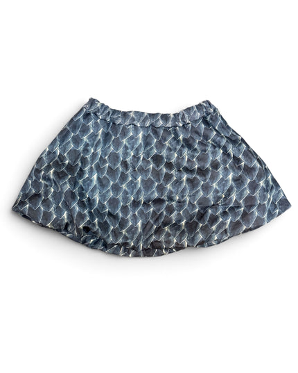 Bubble Hem Mini Skirt Night Dragon