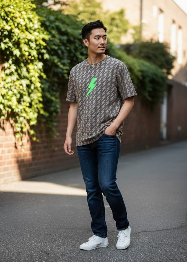 Green Lightning Bolt T-Shirt