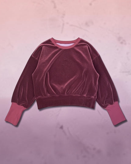 Zinfadel Bamboo Velour Cropped Sweatshirt