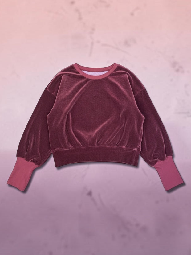<h1>Bamboo Velour Cropped Sweatshirt $50</h1>
